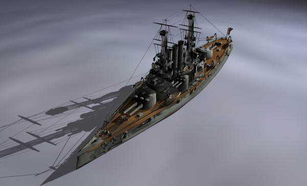 USS Conneticut BB-18, Pre-Dreadnaught Battleship