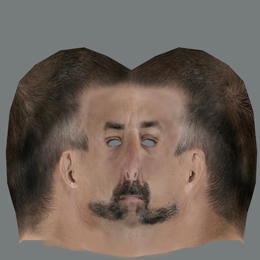 Male Head Diffuse Texture