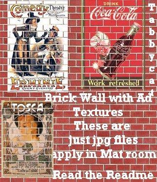Brick Wall with Ad textures.