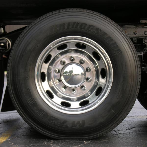 (4) Chrome Semi Trailer Wheels 1200x1200 JPG