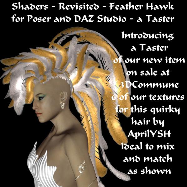 Feather Hawk for Poser and DA Revisited taster