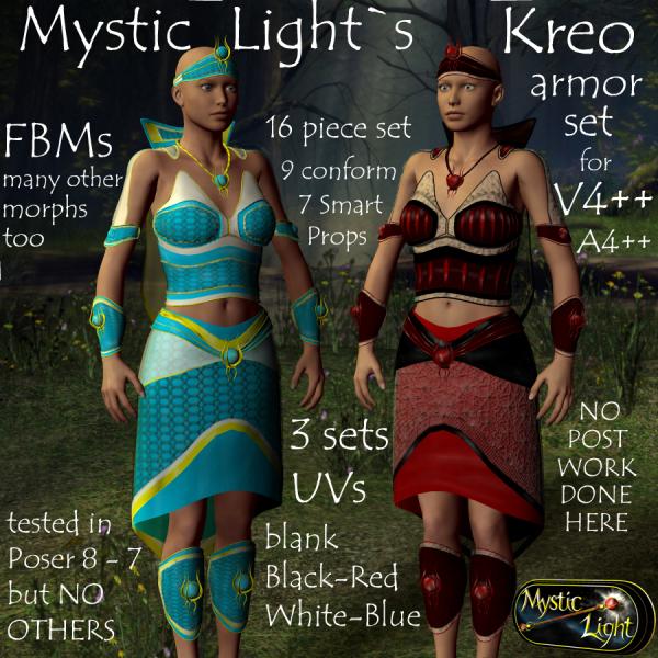 1 of 2 Mystic Lights Kreo armor