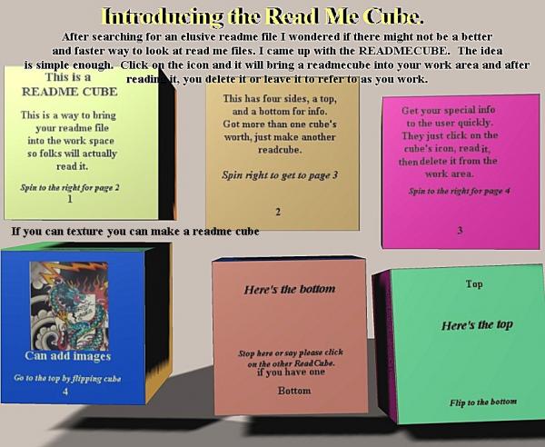 Introducing the ReadMeCube