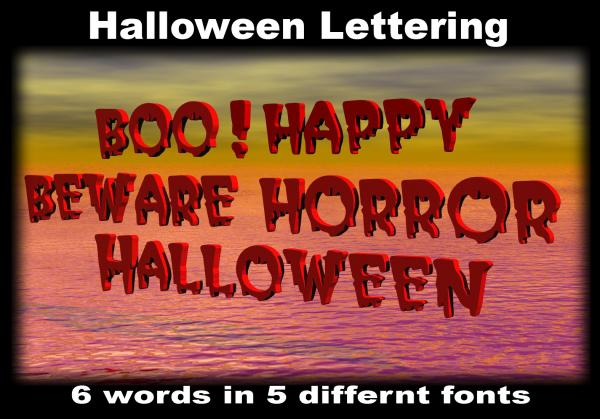 Halloween Lettering