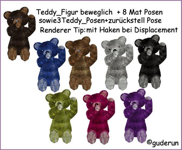 Rigged Teddy for your Poser Szenes