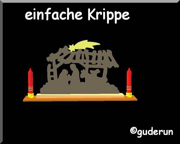 Stylized Nativity Krippe for the Christmas Market