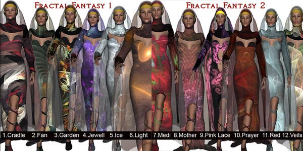 Fractal Fantasy for THE DRESS :: Texture 12 pack!
