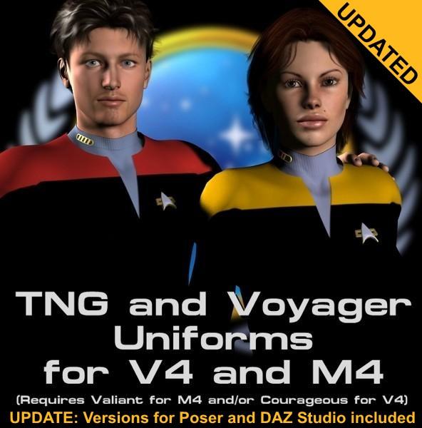 TNG & Voyager Uniforms for V4 & M4 - UPDATED