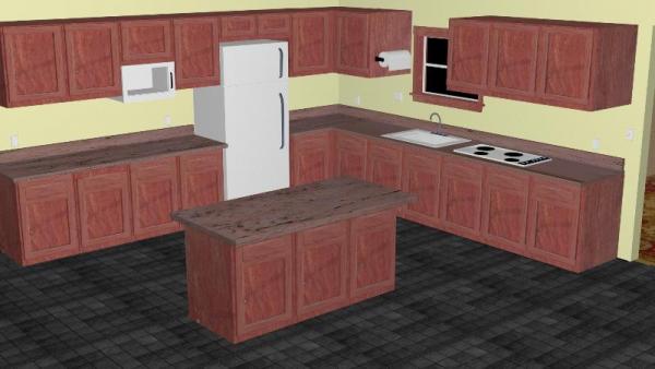 Simple Kitchen scene for Maya/Poser, etc.