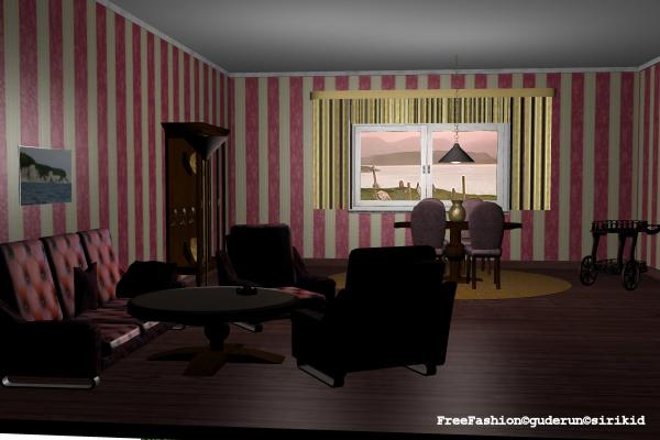 Complete Living Room for Poser