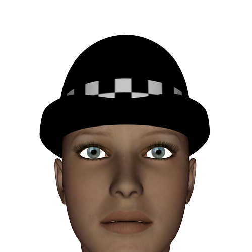 v4 british police hat no badge