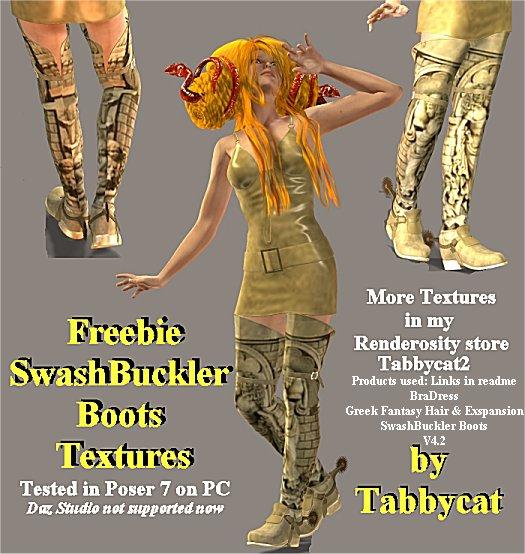 Freebie - SwashBuckler Boots Textures