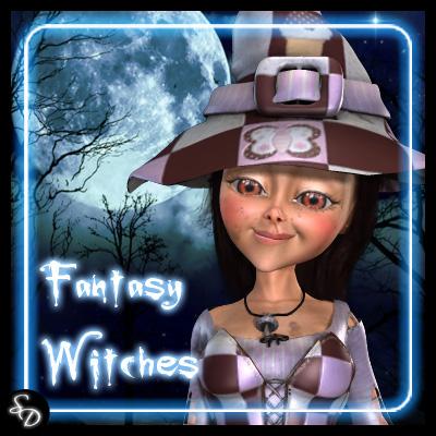 Fantasy Witches for Little Witch, Freebie