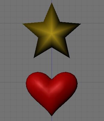 Star and Heart OBJs