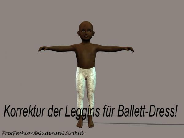 Korrektur Leggins for Ballett-Dress
