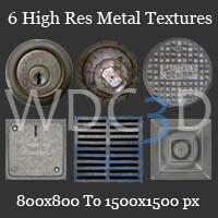 6 Hi-res Metal textures 01