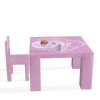 Tea Time - furniture prop set for kids