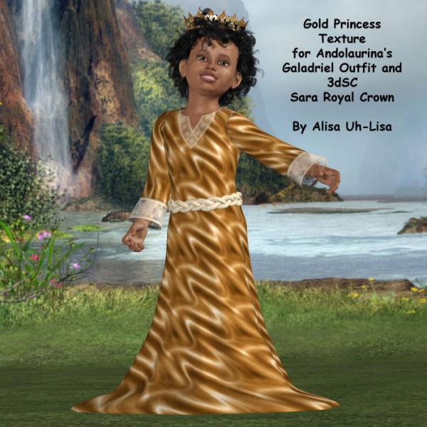 Gold Princess for Galadriel and Sara Royal Crown
