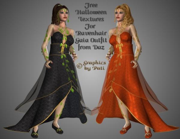 Gaia Outfit Halloween Textures