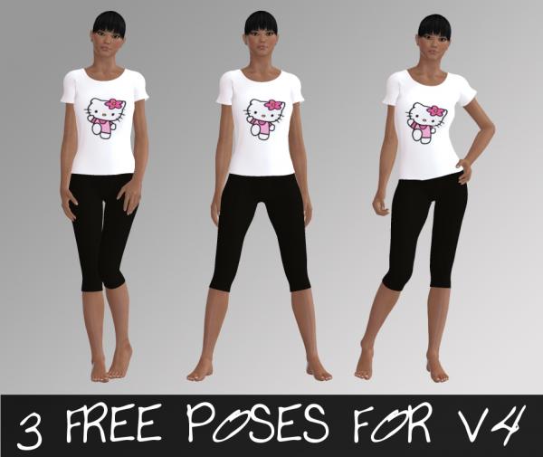 Fashion poses for V4 (Set 1)