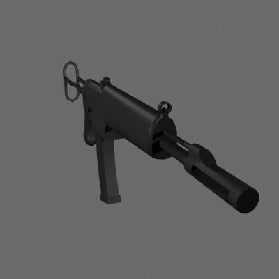 SMG low poly model