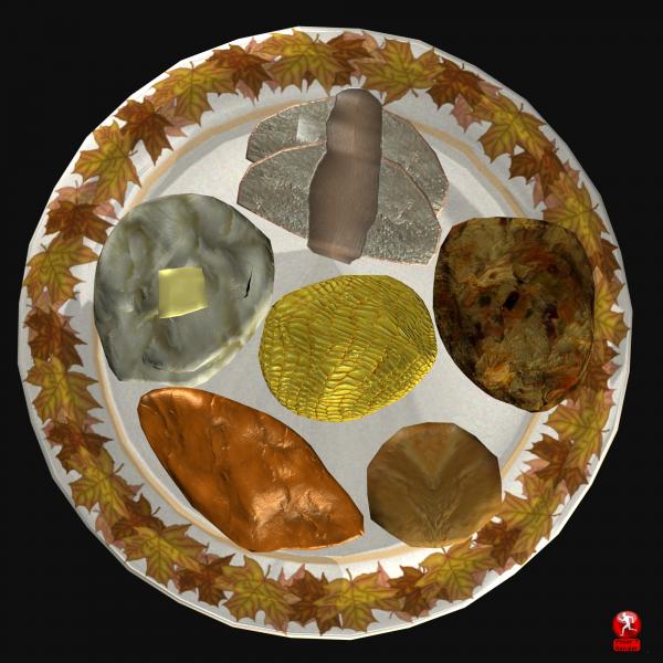 Curiously Thankful Food Plate
