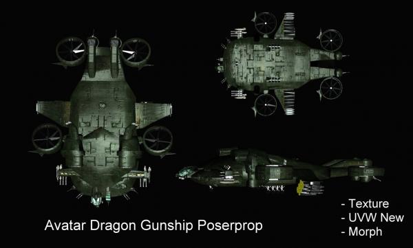 Dragon Gunship Avatar Prop Poser