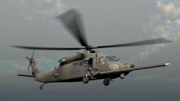 MH-60K US SOA Night Hawk Helicopter