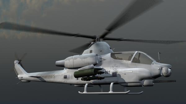 AH-1Z Viper US Marines Attak helicopter gunship