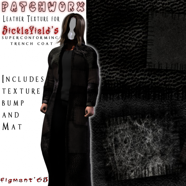 Patchworx for Sickleyield&#039;s Trench coat.