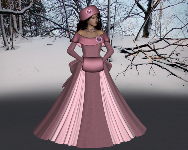 Pink Texture for Snow Bride