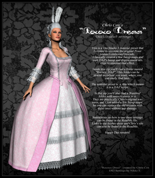 Rococo Dress - DS3 settings