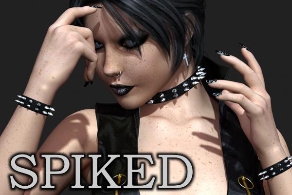 V4/S4 . Spiked Collar and Armwrists Smartprops