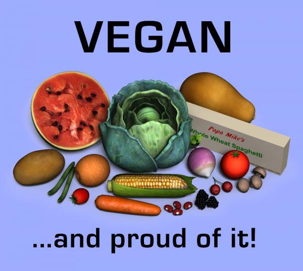 Vegan&amp;Proud T-Shirt Design REDONE