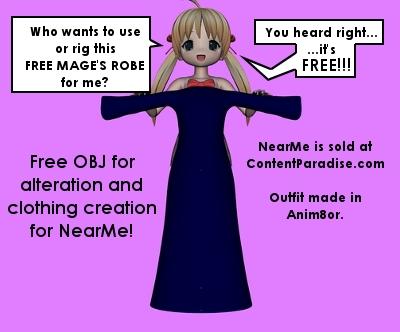 NearMe Mage Robe OBJ UPDATED