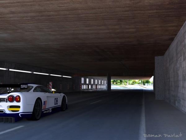 Race, through the tunnel