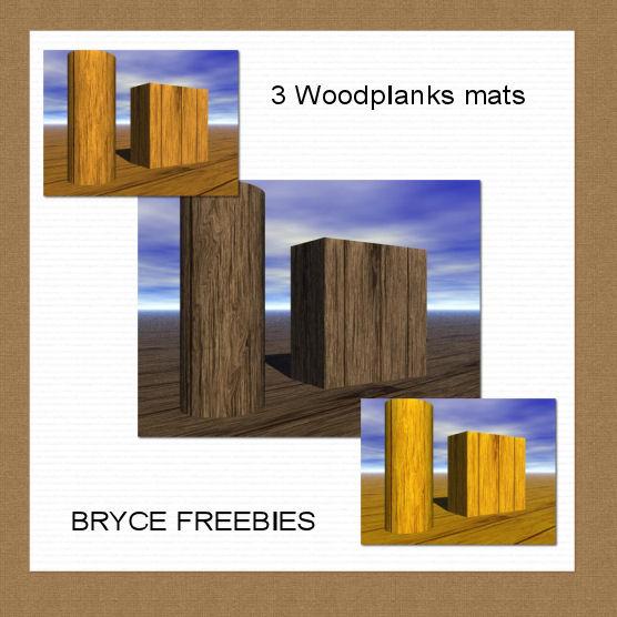 3 Wood Plank mats