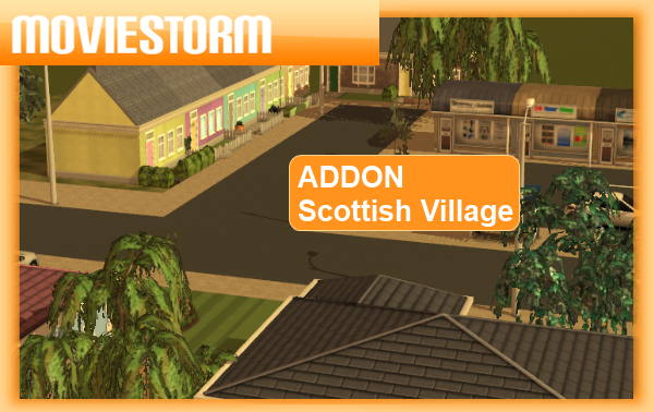 Scottish Village - Stock Set For Moviestorm