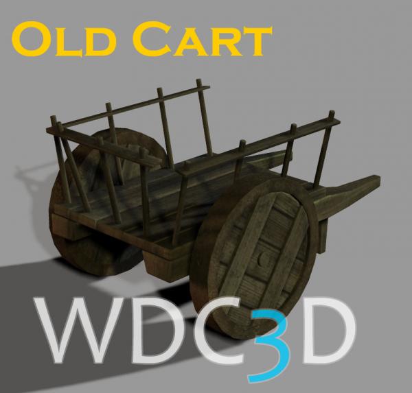 Old Wooden Cart Poser Prop