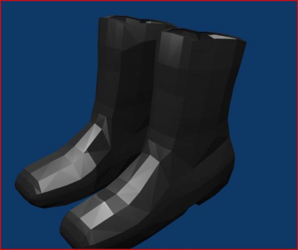 Low Poly Combat Boots
