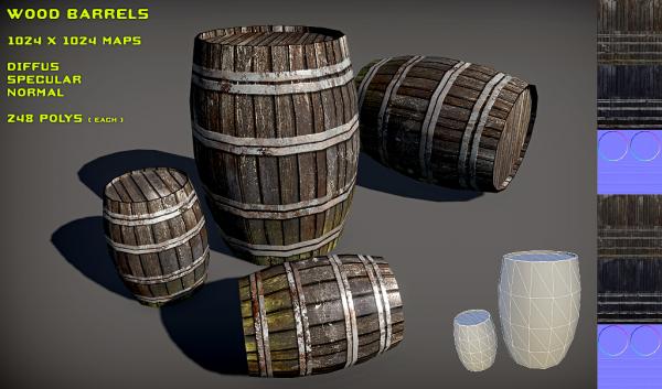 Wood Barrels