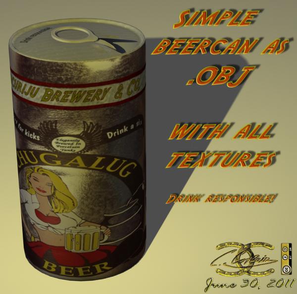 Beercan as .OBJ