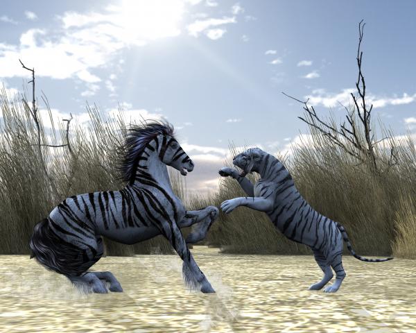 White Tiger Horse