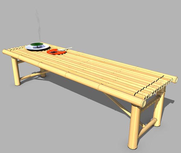 Bamboo Bench