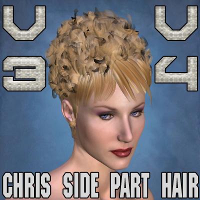 Chris C Side Part Hair