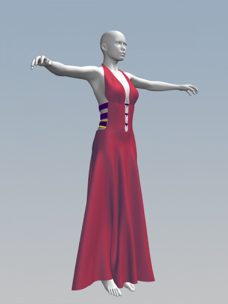 V4 evening dress