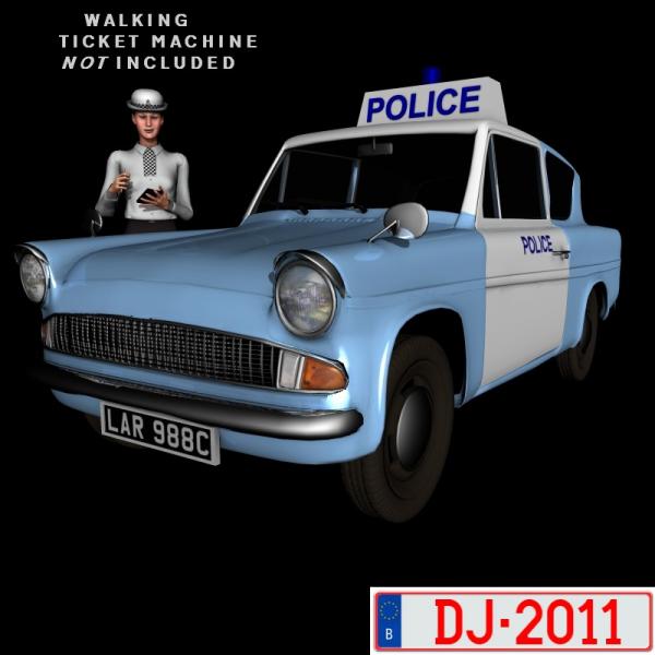 FORD ANGLIA &quot;PANDA &amp; JAM SANDWICH&quot; POLICE TEXTURES