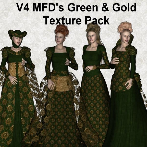 V4 MFD &amp; Expansion Packs Green And Gold Textures