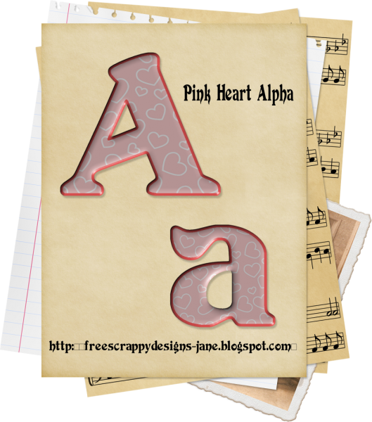 Pink Heart Alpha