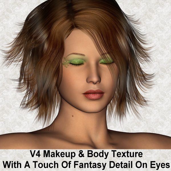 V4 Makeup/Body Texture With A Light Fantasy Style